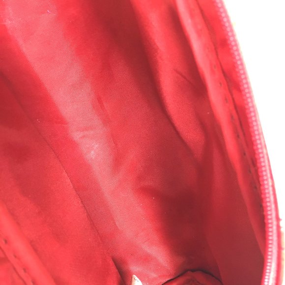 OSCAR DE LA RENTA Red Tooled Clutch Bag - Picture 13 of 13